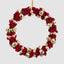 Liberty Red Velvet & Gold Bell Wreath