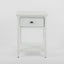 Dakota Bed Side Table 1 Drawer White