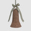 Rattan Bell Ornament Chocolate Brown