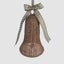 Rattan Bell Ornament Chocolate Brown