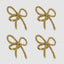 Tiffany Bow Napkin Ring Gold - Set of 4