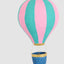 Mache Hot Air Balloon Large Pink Multi Stripe