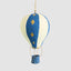 Mache Hot Air Balloon Blue Stripe Hanging Decoration