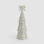 Tiffany Bugle Bead Tiered Cone Tree Large Silver