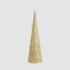 Bugle Bead Cone Tree Gold
