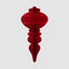 Paper Crest Finial Decoration Red