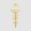 Paper Crest Finial Decoration White