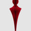 Paper Jousting Finial Decoration Red