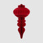 Paper Bulb Finial Decoration Red