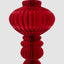 Paper Bulb Finial Decoration Red