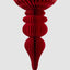 Paper Bulb Finial Decoration Red