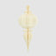 Paper Bulb Finial Decoration White