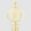 Paper Bulb Finial Decoration White