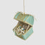 Treasure Chest Hanging Tree Decoration Teal Green