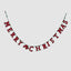 Merry Christmas Garland Red