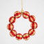 Bauble Wreath Small Red & Gold
