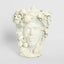 Sicilian King Moro Head Ceramic Vase White Large