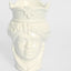 Sicilian Lady Moro Head Ceramic Vase White Small