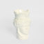 Sicilian Lady Moro Head Ceramic Vase White Small