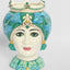 Sicilian Azure Queen Moro Head Ceramic Vase