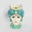 Sicilian Azure Queen Moro Head Ceramic Vase