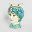 Sicilian Azure Queen Moro Head Ceramic Vase