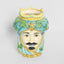 Sicilian Golden King Moro Head Ceramic Vase