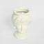 Sicilian Queen Moro Head Ceramic Vase White Small