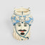 Sicilian Cobalt King Moro Head Ceramic Vase