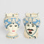 Sicilian Cobalt Queen Moro Head Ceramic Vase