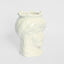 Sicilian King Moro Head Ceramic Vase White Small
