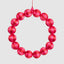 Bauble Wreath Large Fuchsia & Red