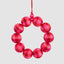 Bauble Wreath Small Fuchsia & Red