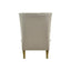 Bayside Hamptons Buttoned Armchair Natural Linen Blend