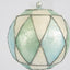 Diamond Hand Painted Capiz Bauble Blue & Green