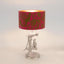 Parrot Table Lamp Base Only Pewter