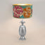 Pineapple Table Lamp Base Only Pewter
