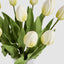 Real Touch Tulip Floral Arrangement in Water Vase White