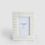 Cici Ribbed 5 x 7" Photo Frame Marble