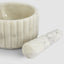 Roma Ribbed Mortar & Pestle Marble