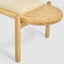 Coolum Bench with upholstered seat