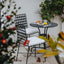 Sheffield Dining Chair Outdoor with White Cushion