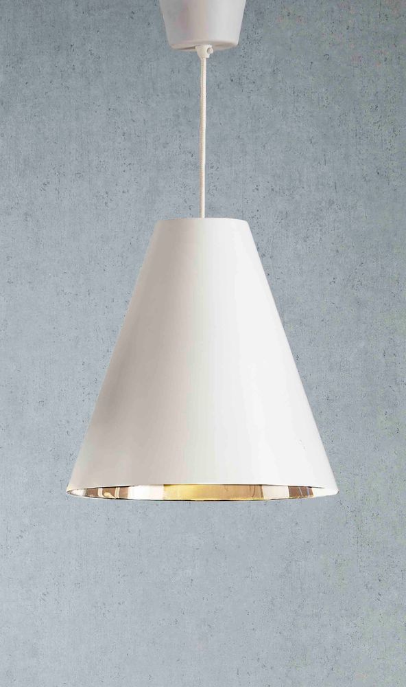 Conrad Hanging Lamp White Silver