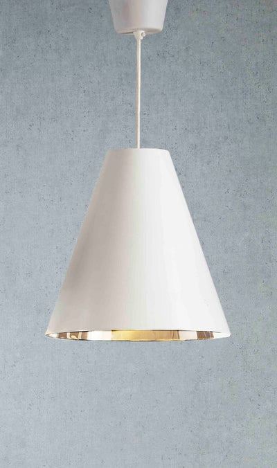 Conrad Hanging Lamp White Silver