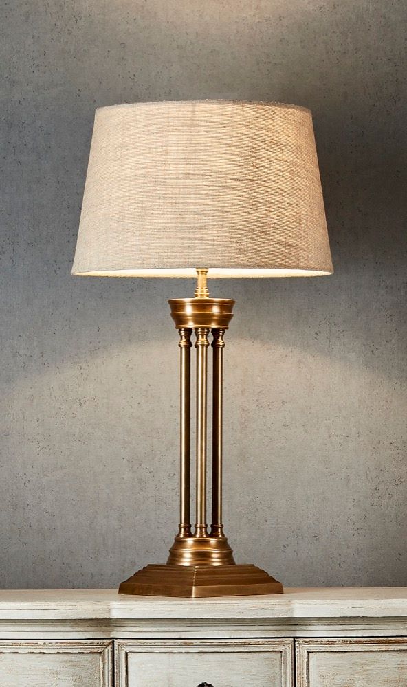 Hudson Table Lamp Base Brass - House of Isabella AU