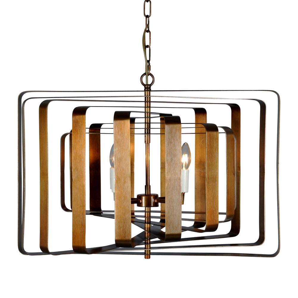 Bronte Ceiling Light in Brass.