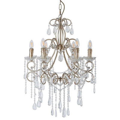 Raphael Chandelier in Antique Silver.