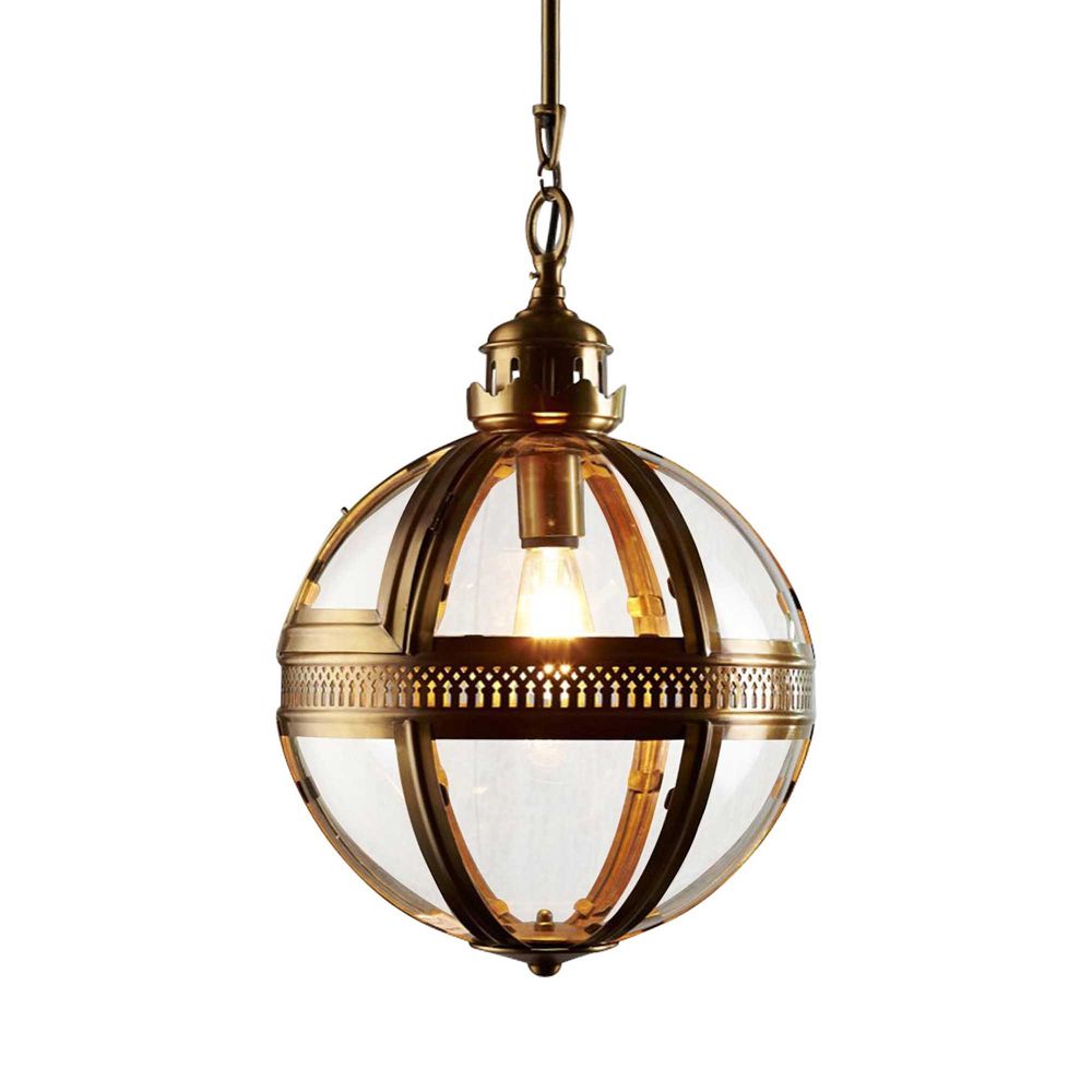 Saxon Pendant Lamp Sml Antique Brass - House of Isabella AU