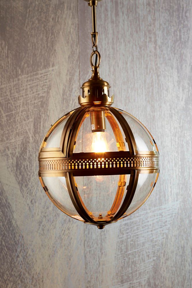 Saxon Pendant Lamp Sml Antique Brass - House of Isabella AU