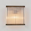 Verre Rectangular Wall Light Silver